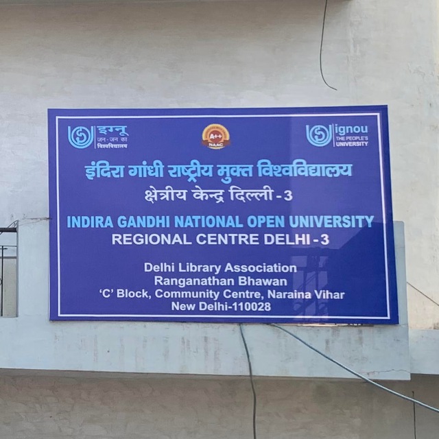 IGNOU RC Delhi-3