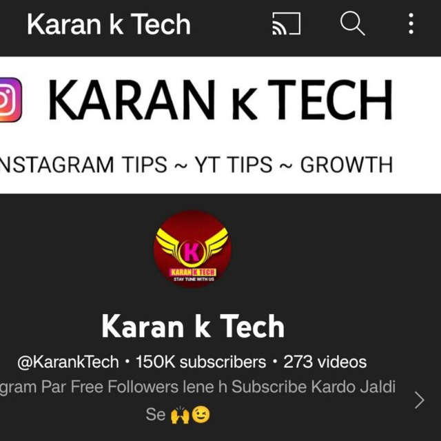 Karan k Tech official