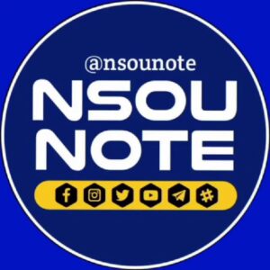 NSOU NOTE (UG and BDP)