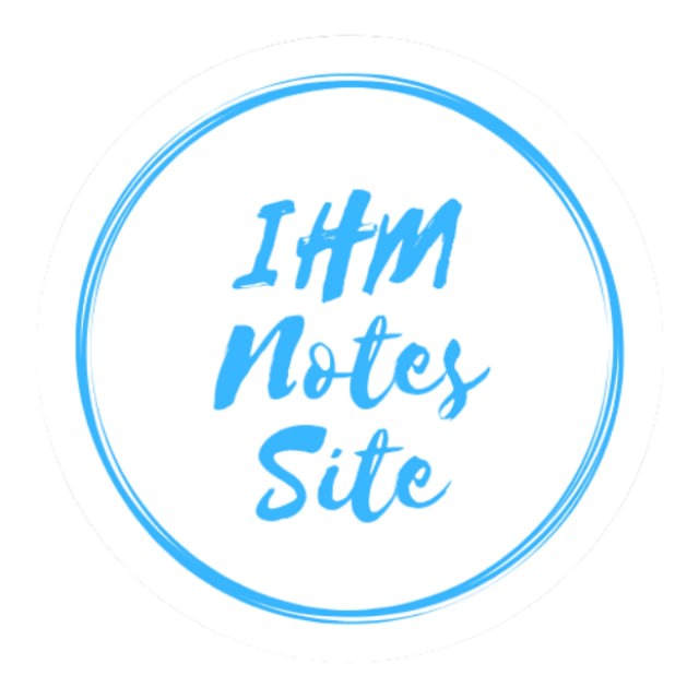 IHM Notes Site