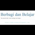 Berbagi dan Belajar