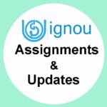 IGNOU Solved Assignments