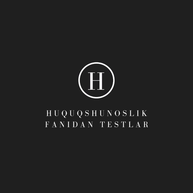 Huquq Fanidan Testlar | PRO-HUQUQ DARSLARI