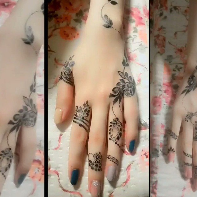 صور نقش حناء و تعليم النقش#قناه_شجن_يوتيوب