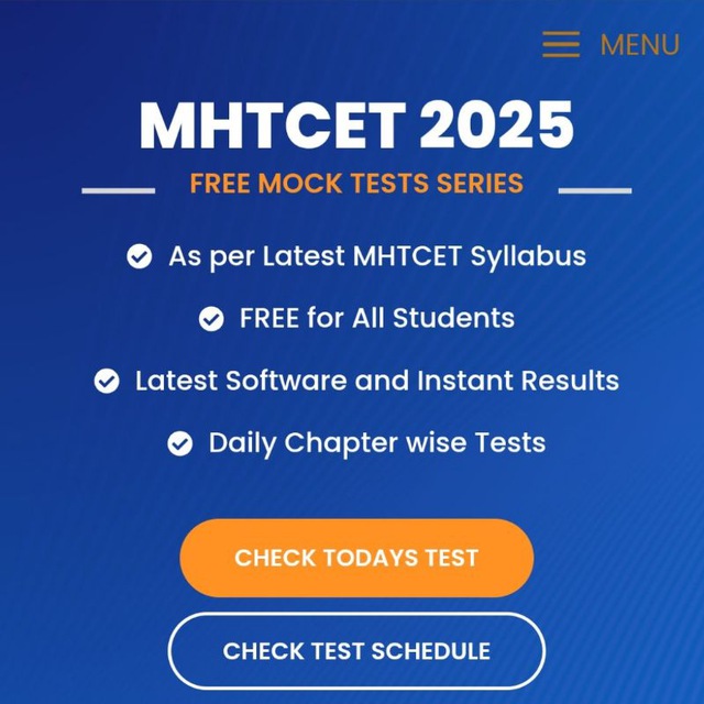 MHTCET & HSC 2025 MOCK TEST BY Yash Aradhye